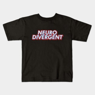 Neurodivergent text typography | Morcaworks Kids T-Shirt